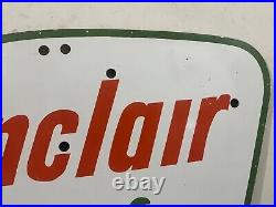 Vintage Sinclair Dino Neon Gas & Oil Porcelain Enamel Sign