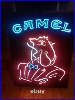 Vintage Smokin Joe Camel Cigarettes Original Neon Sign, RJRTC, 1990s. Works