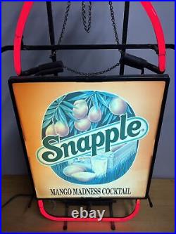 Vintage Snapple Sign Mango Madness Neon Sign