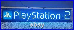Vintage Sony Playstation 2 Ps2 Neon Advertising promotional Display Sign