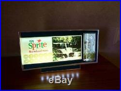 Vintage Sprite Motion Bubbler Neon Light Soda Advertising With Waterfall