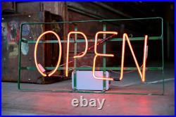 Vintage Store Display Neon Open Sign Antique Light Lamp