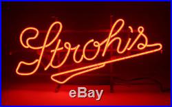 Vintage Stroh's Beer Neon Sign NOS in Original Box Never Used