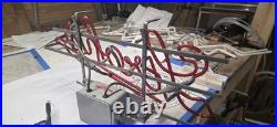 Vintage Stroh's Red Neon Sign with 120V Transformer, Glass/Metal, 1983 Vintage Stroh's Red Neon Sign with 120V Transformer, Glass/Metal, 1983