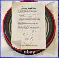 Vintage Style Coca Cola Double Neon 15 Wall Clock New In Box Free Ship
