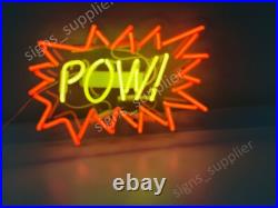 Vintage Style Pow! Pow Acrylic 20 Neon Light Sign Lamp Party Club Wall Decor