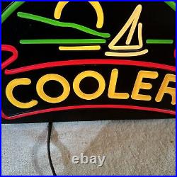Vintage Sun Country Cooler Faux Neon Like Sign Light