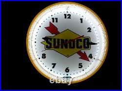 Vintage Sunoco Neon Clock