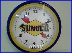 Vintage Sunoco Neon Clock