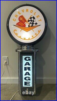 Vintage Super Cool Corvette Flags Neon sign Racing wall lamp Garage light RARE