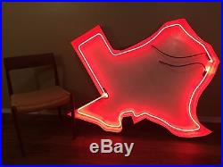 Vintage TEXAS STATE NEON SIGN single sided in great working condition