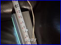 Vintage TRAIN DEPOT INFORMATION LIGHT UP SIGN. ETCHED GLASS