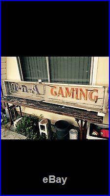 Vintage T-n-A Gaming 96 Neon Sign Gibsonton Last Freakshow Circus Sign