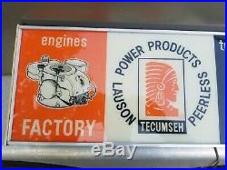 Vintage Tecumseh Engines Services lighted Sign NPI Lima Neon