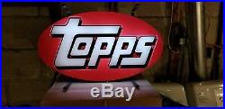 Vintage Topps Baseball Card Neon Light Up Sign RARE NEON, CLEAN, Hobby Shop