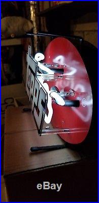 Vintage Topps Baseball Card Neon Light Up Sign RARE NEON, CLEAN, Hobby Shop