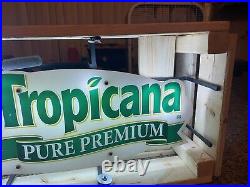 Vintage Tropicana Pure Premium Orange Juice Neon Sign