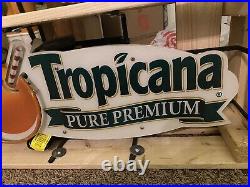 Vintage Tropicana Pure Premium Orange Juice Neon Sign
