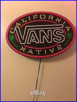 Vintage Vans California Native Neon Sign