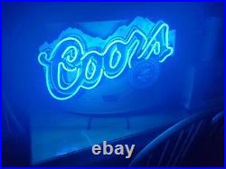 Vintage Very rare coors original neon light sign beer bar banquet 31x22 mancave