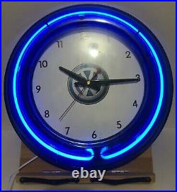 Vintage Volkswagen VW Auto Garage Clock Neon Light Sign 15