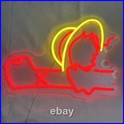 Vintage Western Cowboy Cowgirl Neon Light Sign Works, No Power Adapter Included
