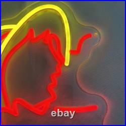Vintage Western Cowboy Cowgirl Neon Light Sign Works, No Power Adapter Included