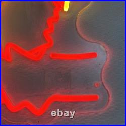 Vintage Western Cowboy Cowgirl Neon Light Sign Works, No Power Adapter Included