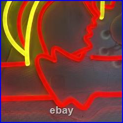 Vintage Western Cowboy Cowgirl Neon Light Sign Works, No Power Adapter Included
