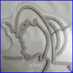 Vintage Western Cowboy Cowgirl Neon Light Sign Works, No Power Adapter Included