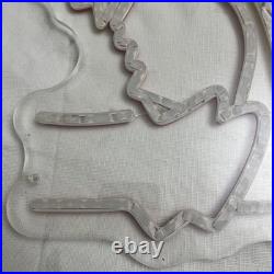 Vintage Western Cowboy Cowgirl Neon Light Sign Works, No Power Adapter Included