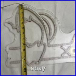 Vintage Western Cowboy Cowgirl Neon Light Sign Works, No Power Adapter Included