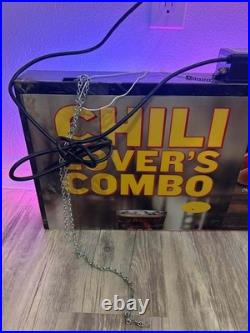 Vintage Wienerschnitzel Neon Drive-Thru Sign Mancave Decor 32x 13