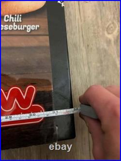 Vintage Wienerschnitzel Neon Drive-Thru Sign Mancave Decor 32x 13