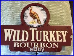 Vintage Wild Turkey Bourbon 3-D Neon Light