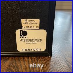 Vintage adidas neon light up sign dealer store display 90s working