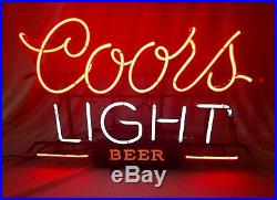 Vintage authentic Coors Light neon sign works neon bar beer sign