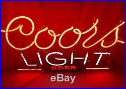Vintage authentic Coors Light neon sign works neon bar beer sign