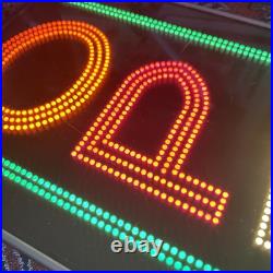 Vintage business Fiber Does, inc Open Sign Model #VD1 337560 Vibrant neon Colors