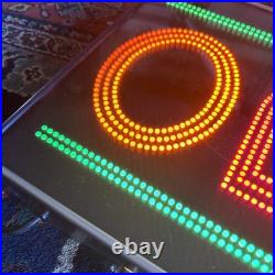 Vintage business Fiber Does, inc Open Sign Model #VD1 337560 Vibrant neon Colors