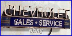 Vintage chevrolet sales service neon sign 18 Long GMC light Up