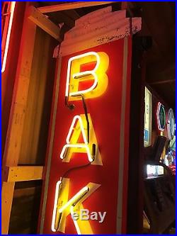 Vintage neon bakery sign