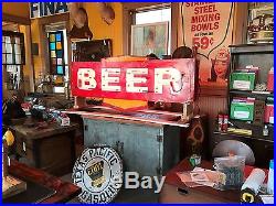 Vintage neon beer sign bar restauraunts