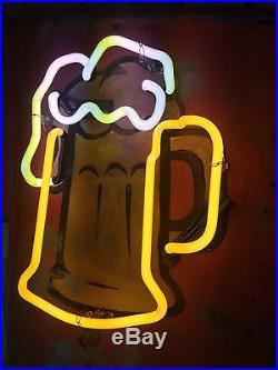 Vintage neon double sided bar beer club sign