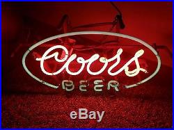 Vintage neon light coors beer ever bright electic signs