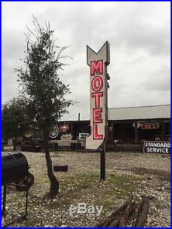 Vintage neon motel sign, hotel neon sign