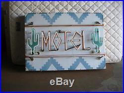 Vintage neon sign MOTEL neon lights ART DECO electric sign MISSION DECO old neon