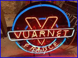 Vintage neon sign Vuarnet France Rare Working Advertising