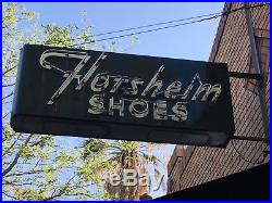 Vintage neon sign featuring Florsheim Shoes / installed in the 1940s