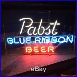 Vintage pabst blue ribbon Neon lighted sign